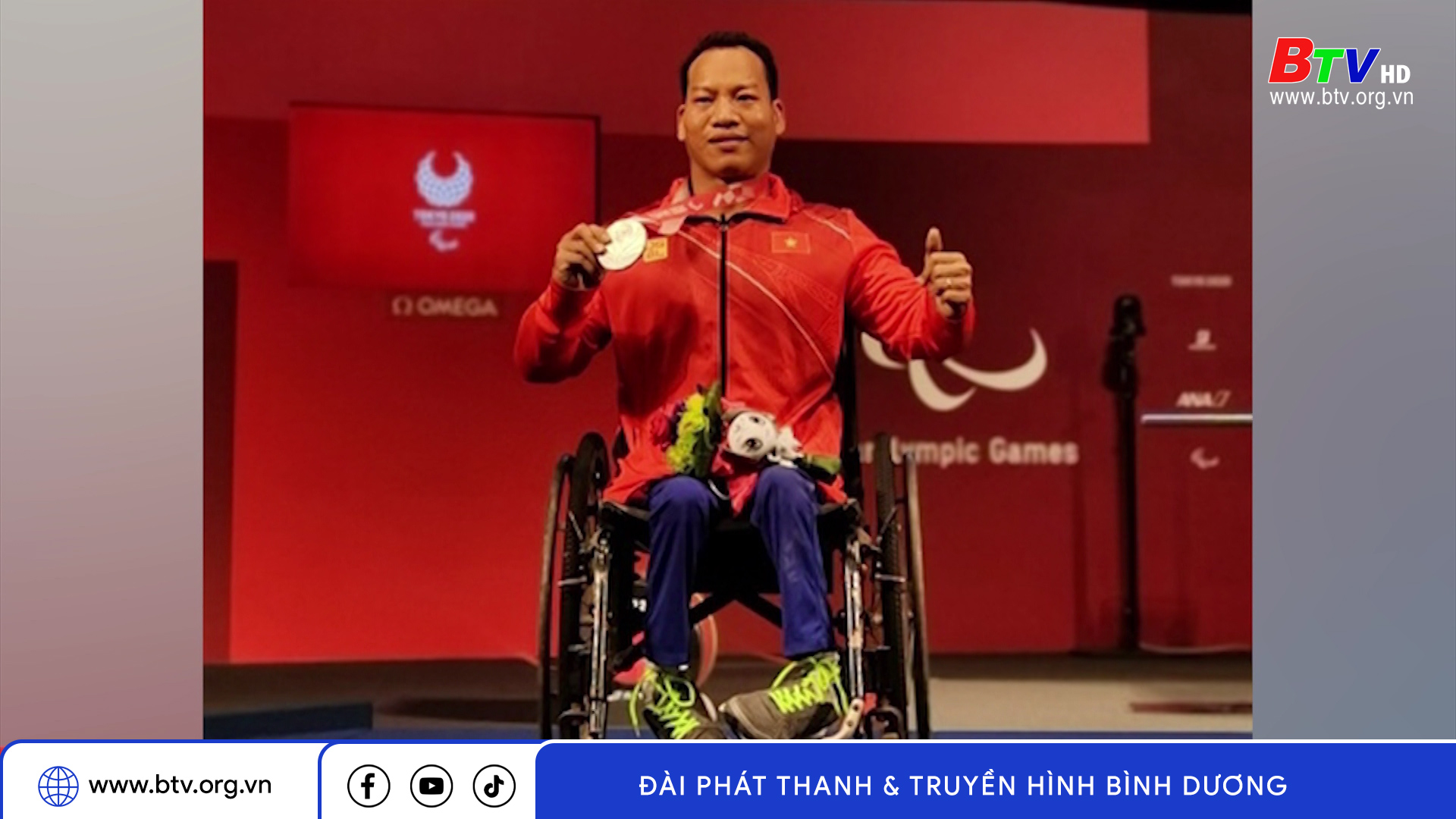 Lực sĩ Lê Văn Công tái phát chấn thương trước Asian Para Games