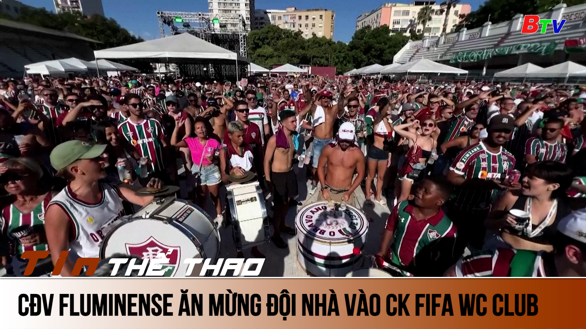 CĐV Fluminense ăn mừng đội nhà vào chung kết FIFA World Cup Club | Tin Thể thao 24h	