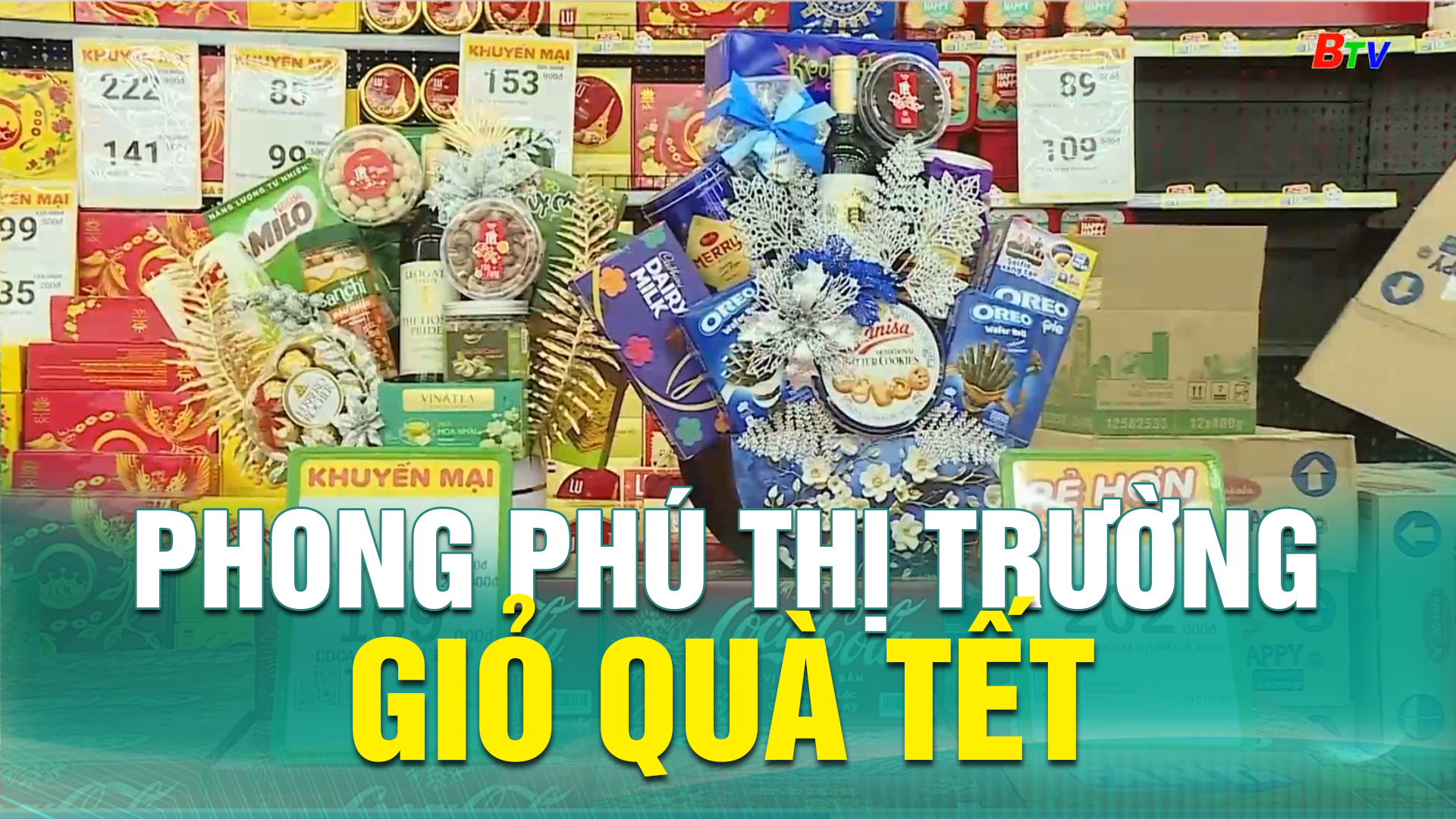 Phong phú thị trường giỏ quà Tết