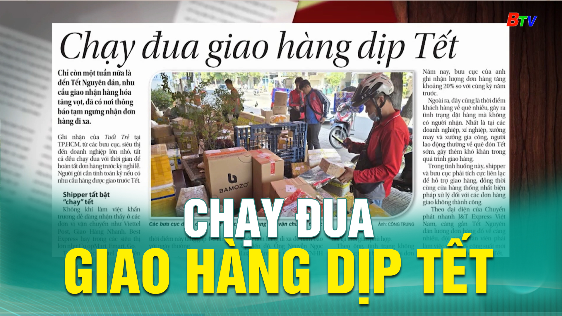 Chạy đua giao hàng dịp Tết