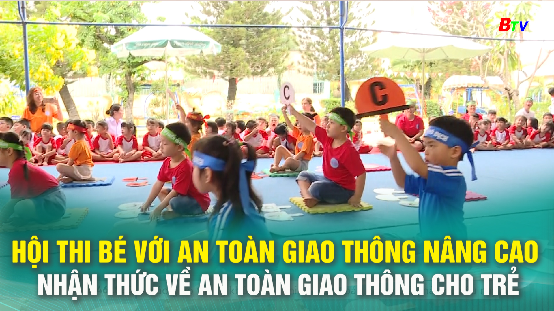 Hội thi bé với an toàn giao thông, nâng cao nhận thức về an toàn giao thông  cho trẻ