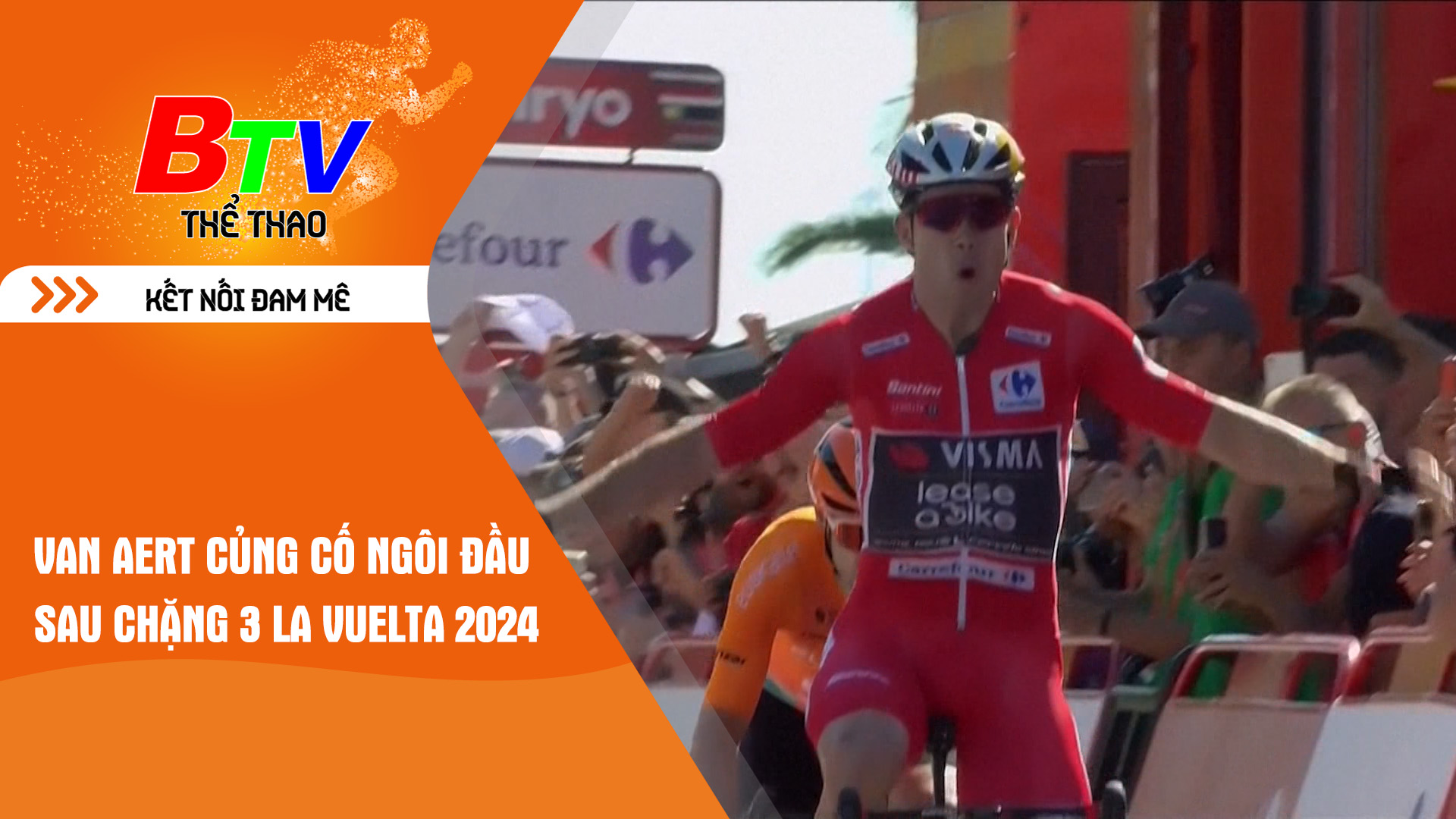 Van Aert củng cố ngôi đầu sau chặng 3 La Vuelta 2024 | Tin Thể thao 24h	