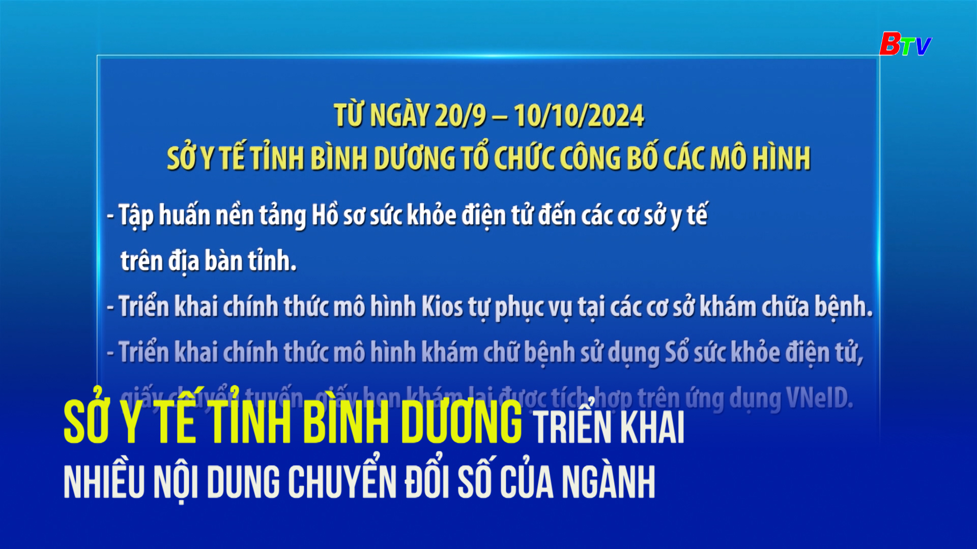 Sở Y tế tỉnh Bình Dương triển khai nhiều nội dung chuyển đổi số của ngành	