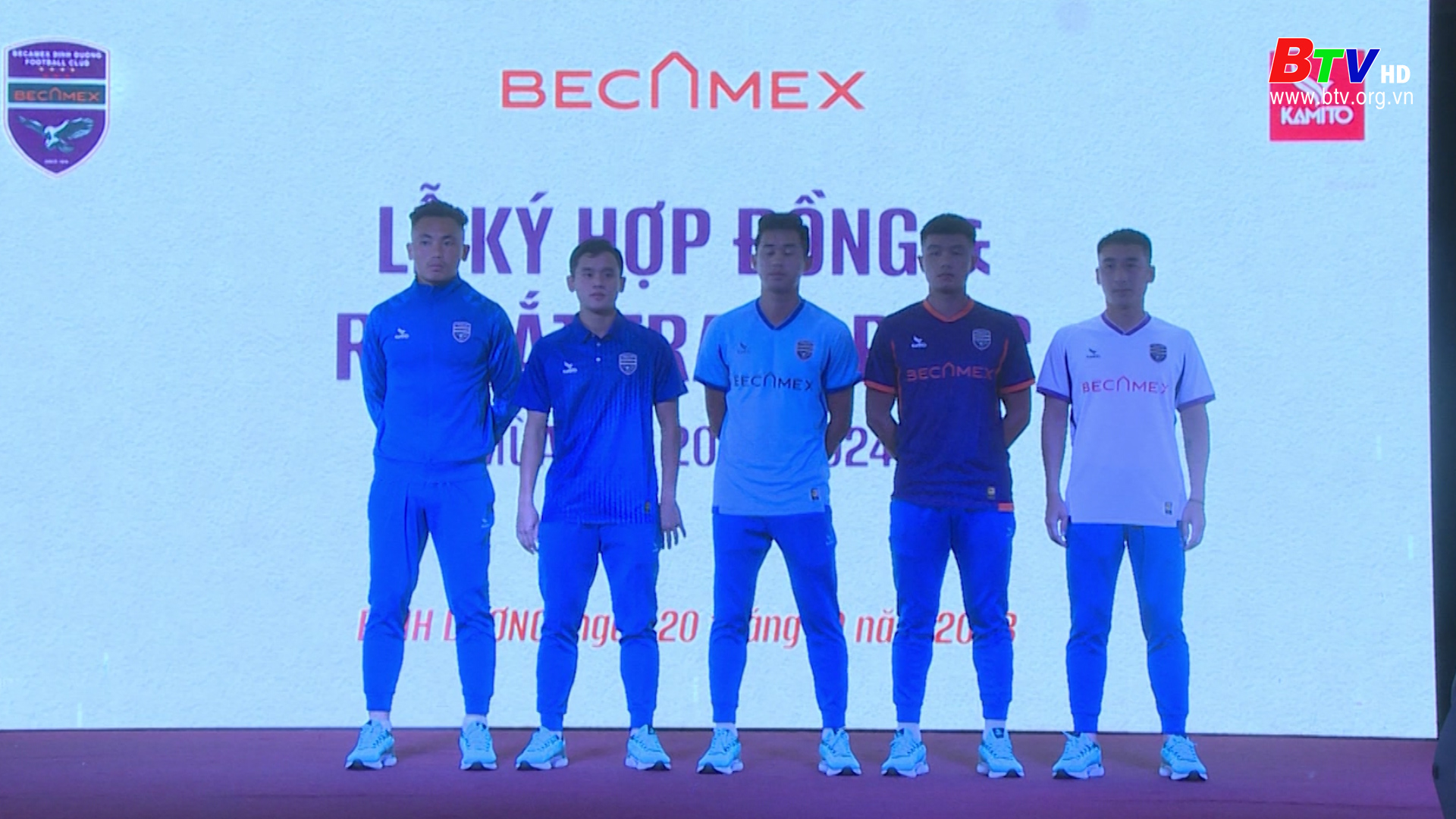 CLB Becamex Bình Dương ra mắt áo đấu của mùa giải 2023/2024