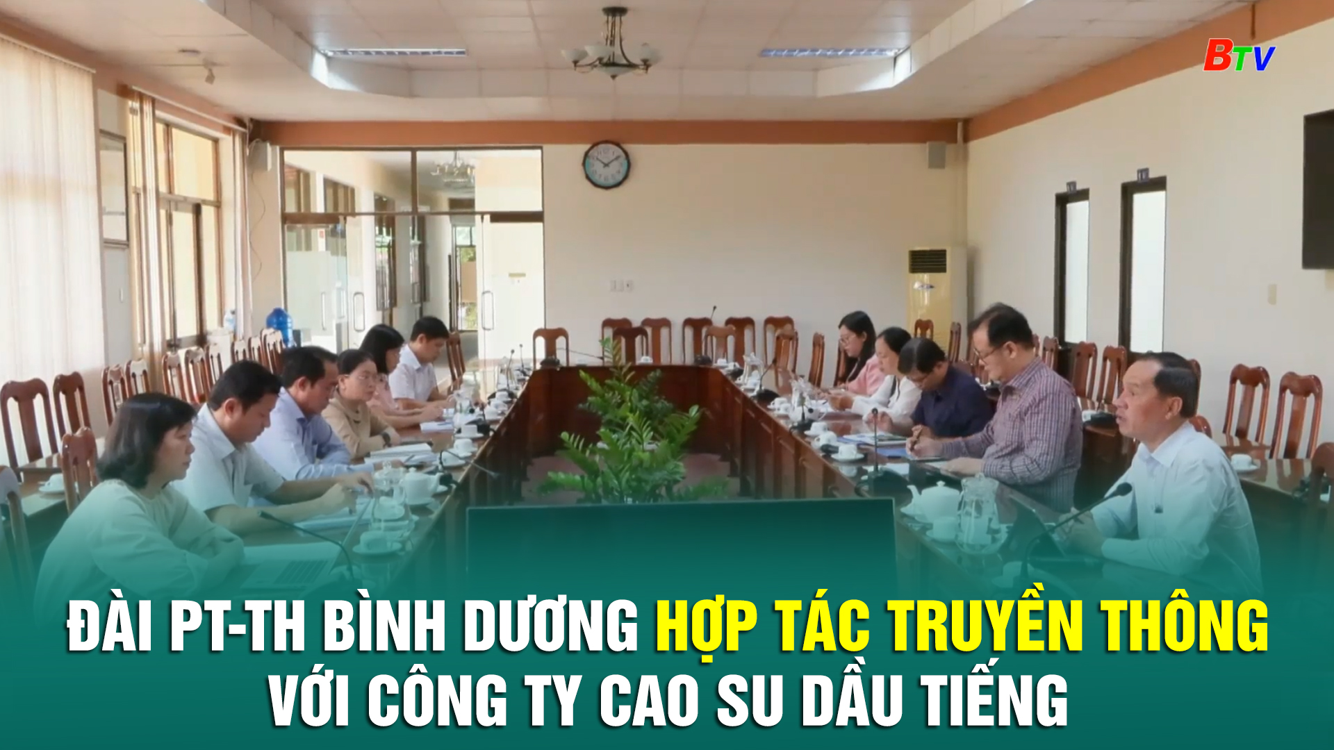 Đài PT-TH Bình Dương hợp tác truyền thông với Công ty Cao su Dầu Tiếng