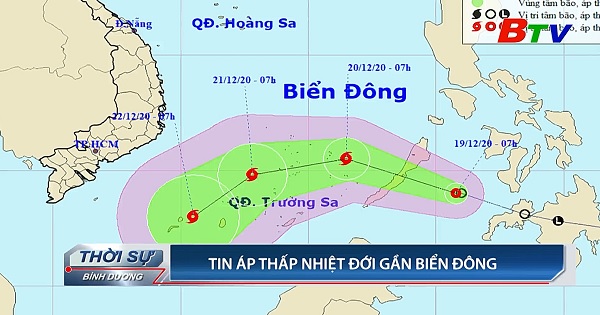 Tin áp thấp nhiệt đới gần biển Đông