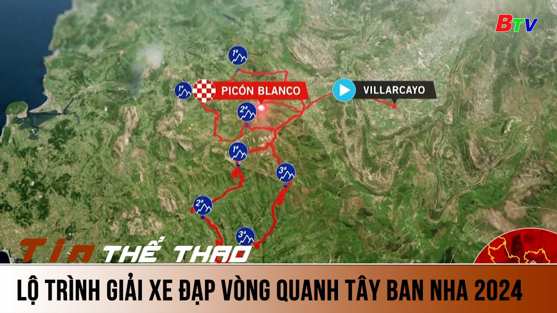 Công bố lộ trình Giải xe đạp vòng quanh Tây Ban Nha 2024 | Tin Thể thao 24h	