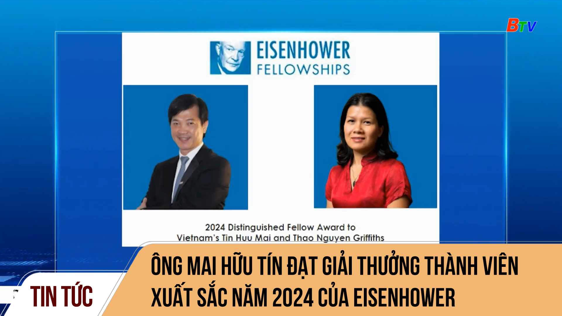 Ông Mai Hữu Tín đạt giải thưởng Thành viên xuất sắc năm 2024 của Eisenhower Fellowships (Hoa Kỳ)