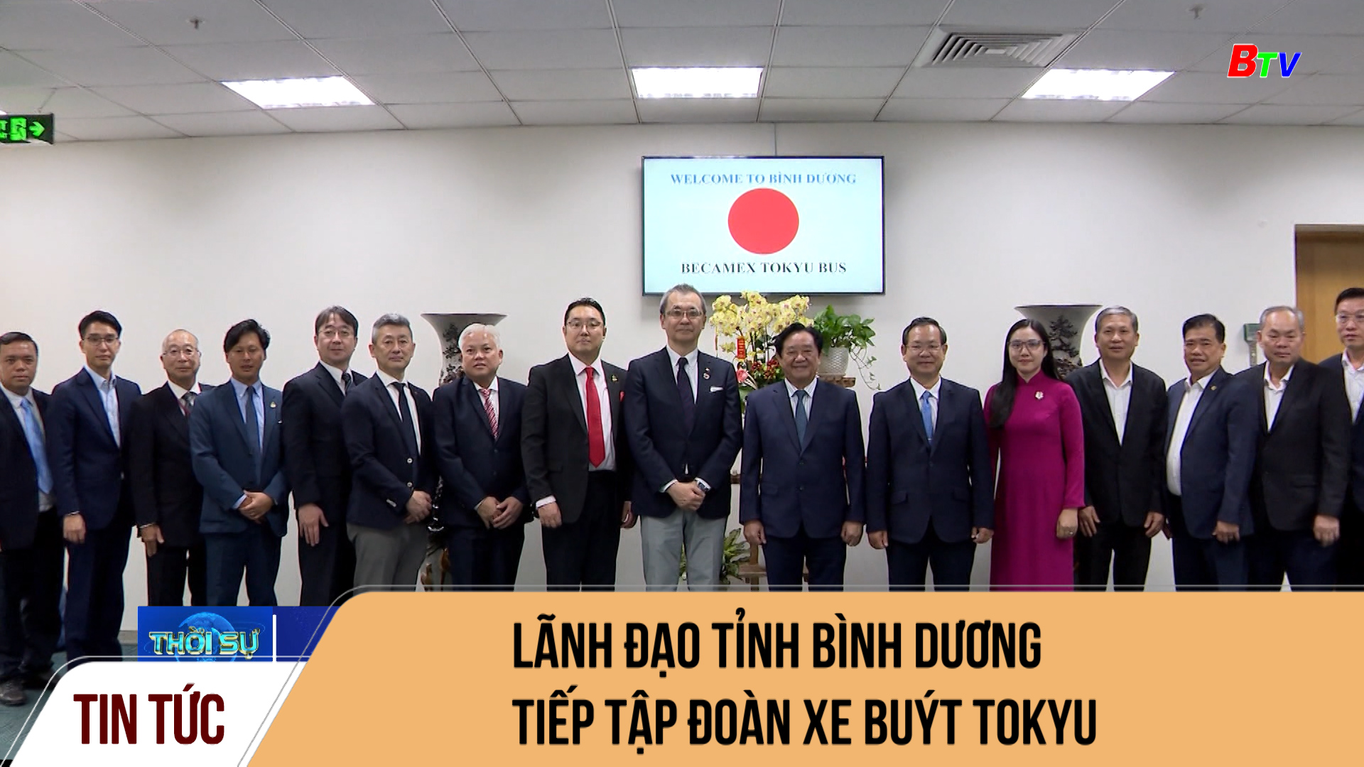 Lãnh đạo tỉnh Bình Dương tiếp Tập đoàn xe buýt Tokyu	