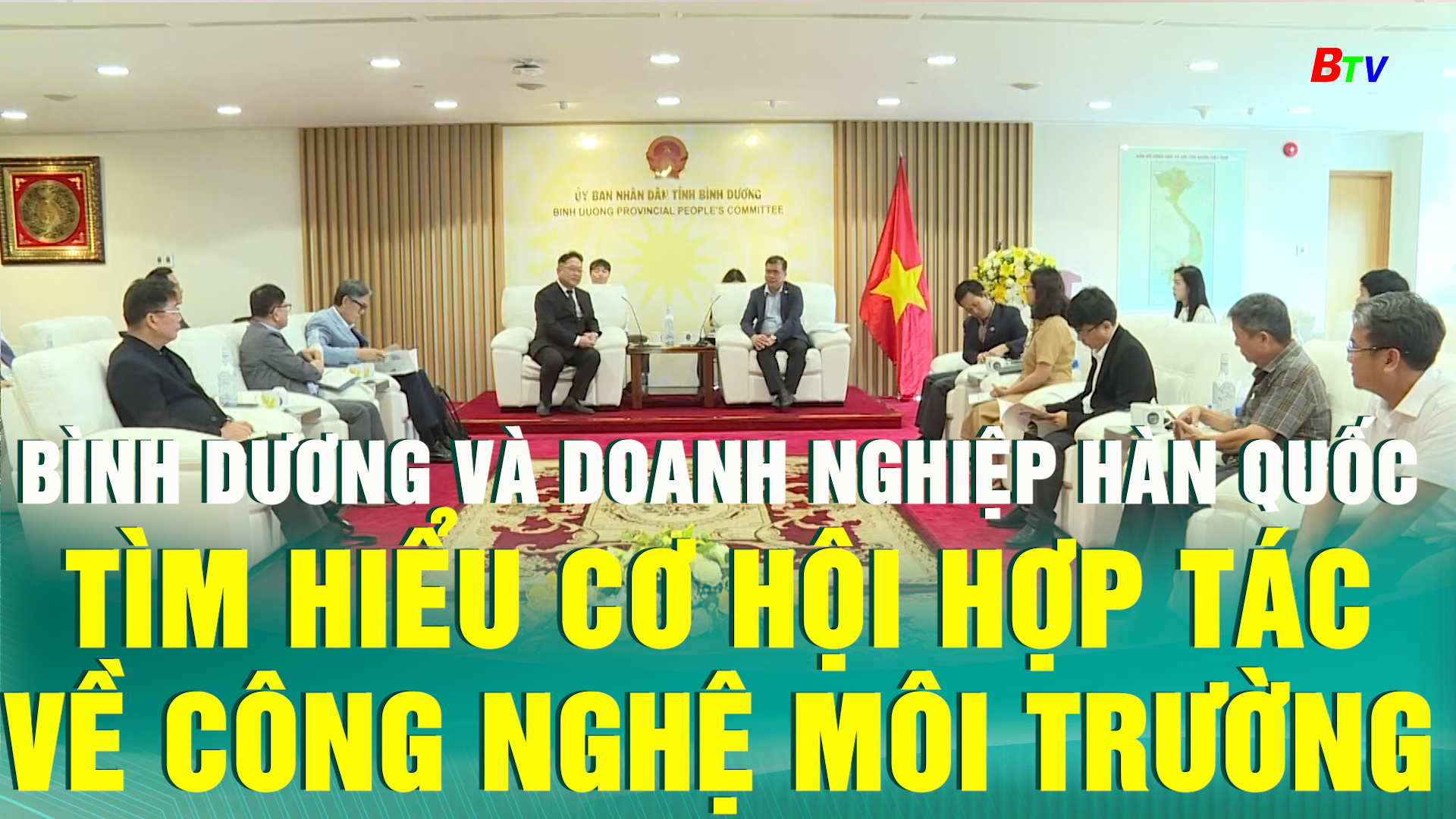 Bình Dương và doanh nghiệp Hàn Quốc tìm hiểu cơ hội hợp tác về công nghệ môi trường