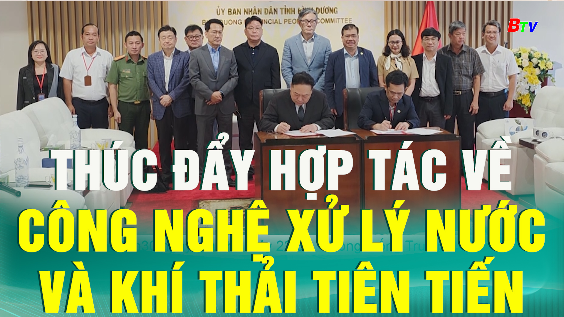 Thúc đẩy hợp tác về công nghệ xử lý nước và khí thải tiên tiến