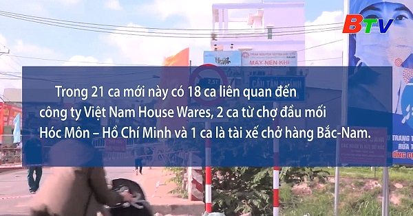 Bình Dương ghi nhận thêm 21 trường hợp dương tính với SARS-COV-2