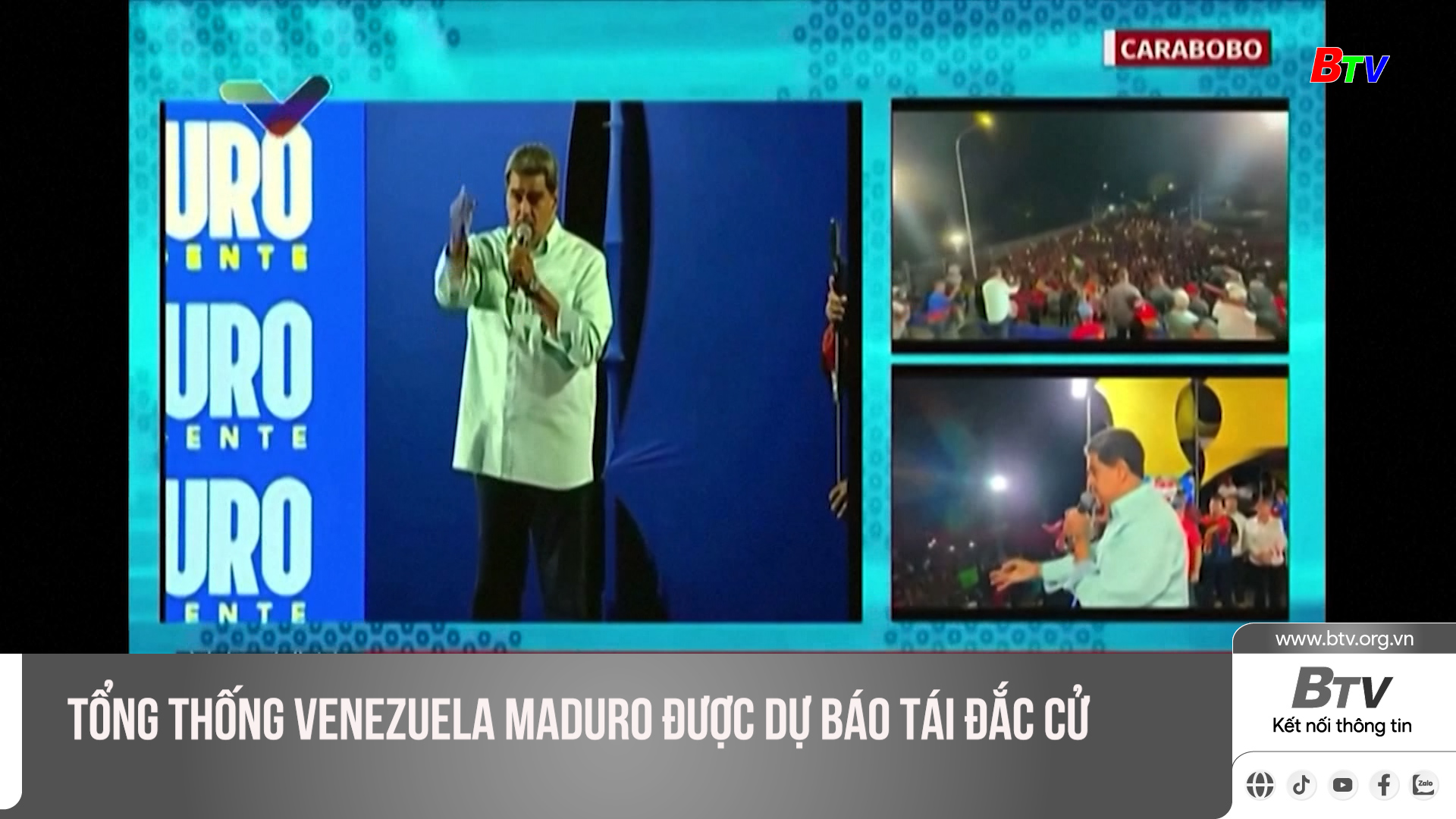 Tổng thống Venezuela Maduro được dự báo tái đắc cử