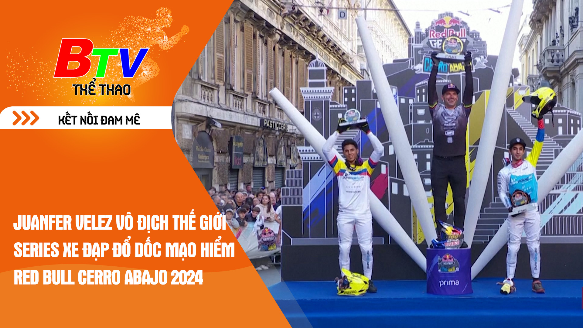 Juanfer Velez vô địch thế giới Series xe đạp đổ dốc mạo hiểm Red Bull Cerro Abajo 2024 | Tin Thể thao 24h	