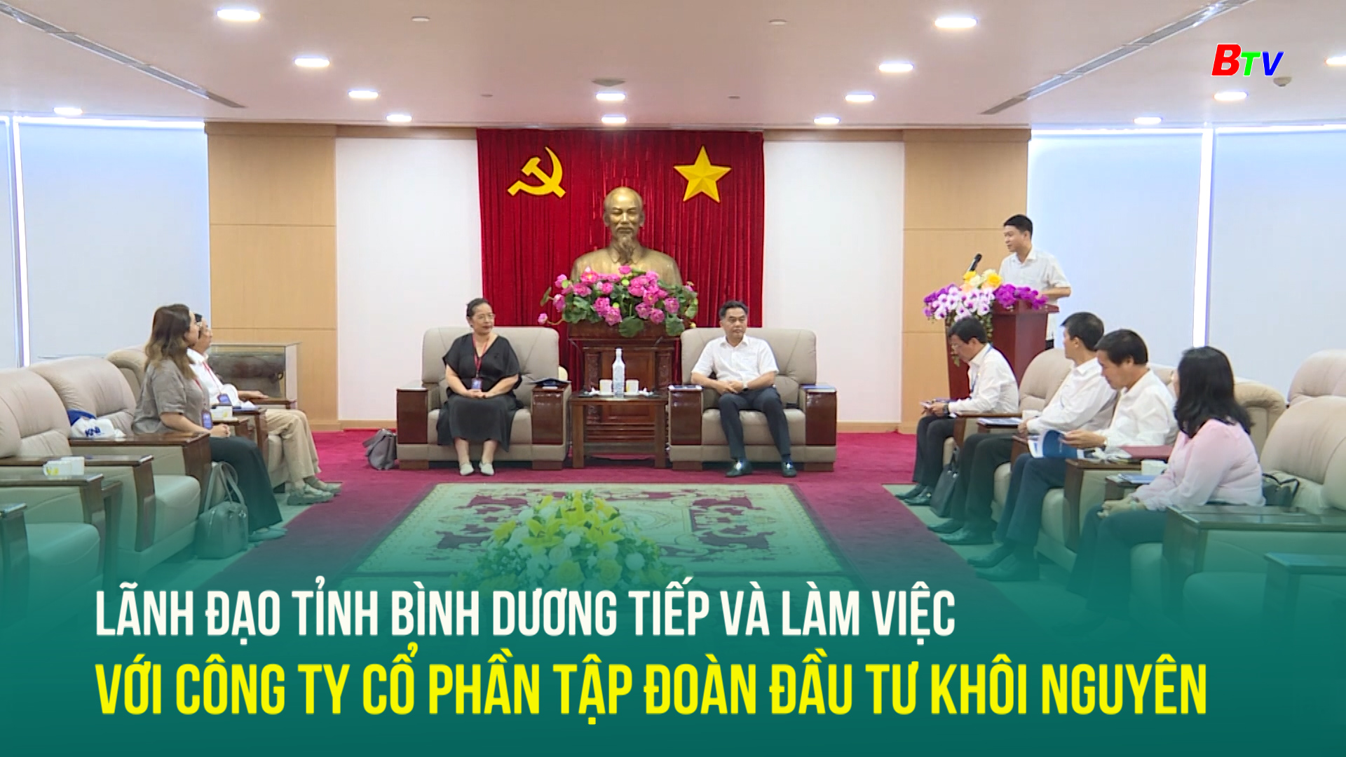 Lãnh đạo tỉnh Bình Dương tiếp và làm việc với Công ty Cổ phần Tập đoàn đầu tư Khôi Nguyên