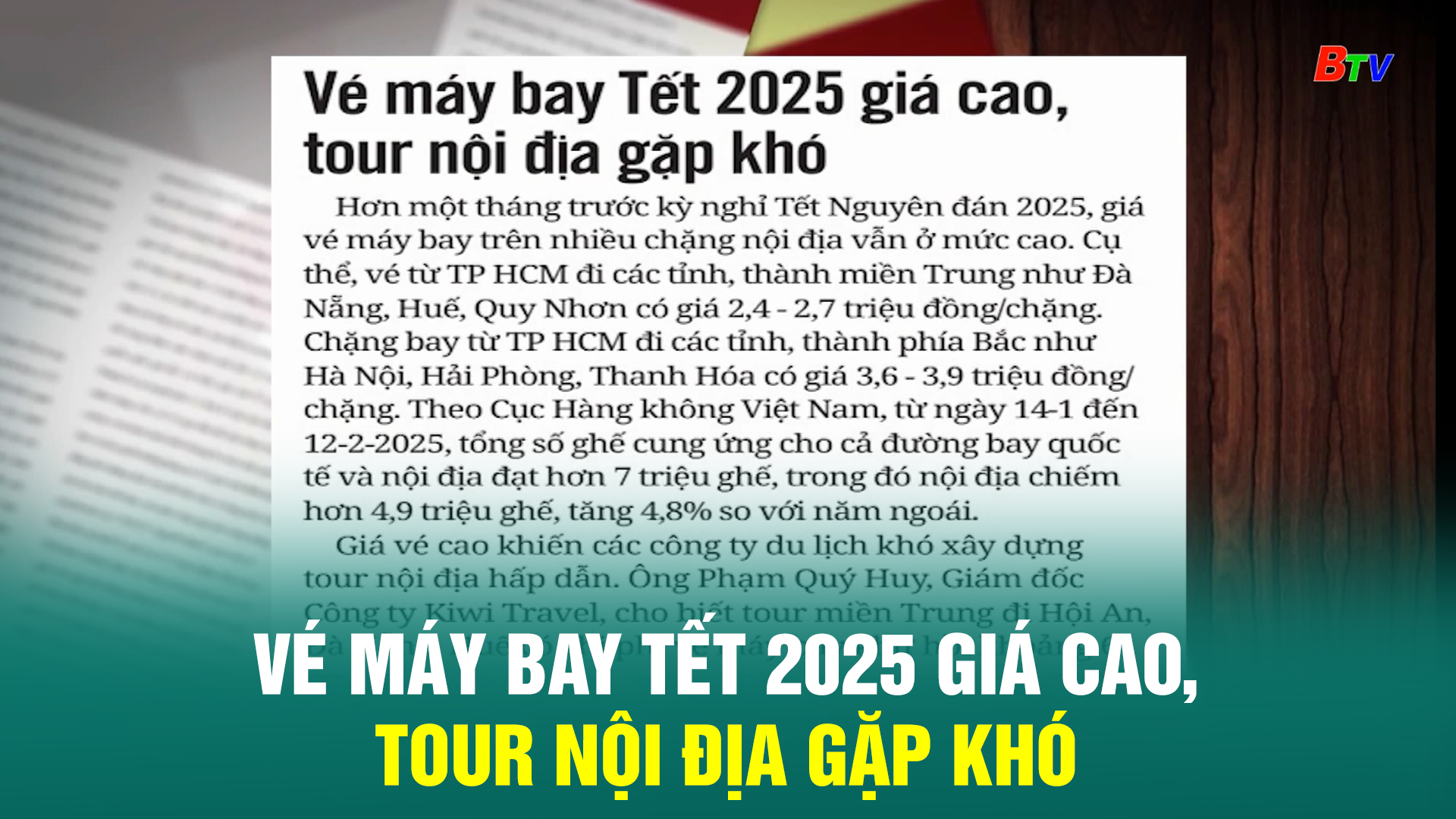 Vé máy bay Tết 2025 giá cao, tour nội địa gặp khó