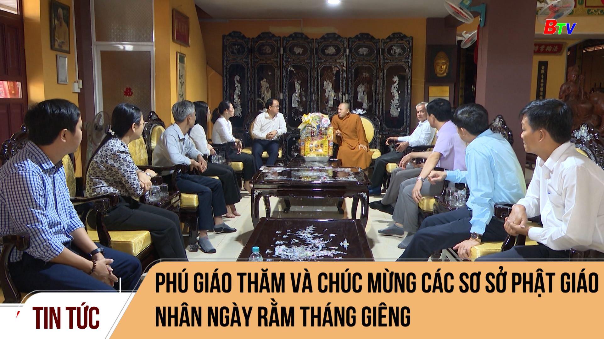 Phú Giáo thăm và chúc mừng các sơ sở phật giáo nhân ngày Rằm tháng giêng	