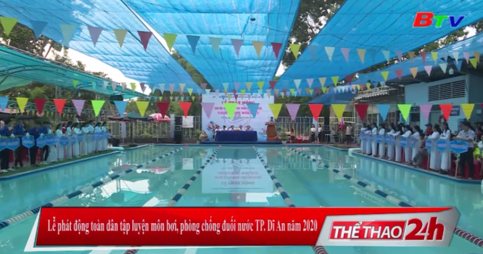 Lễ phát động toàn dân tập luyện môn bơi, phòng chống đuối nước TP. Dĩ An năm 2020