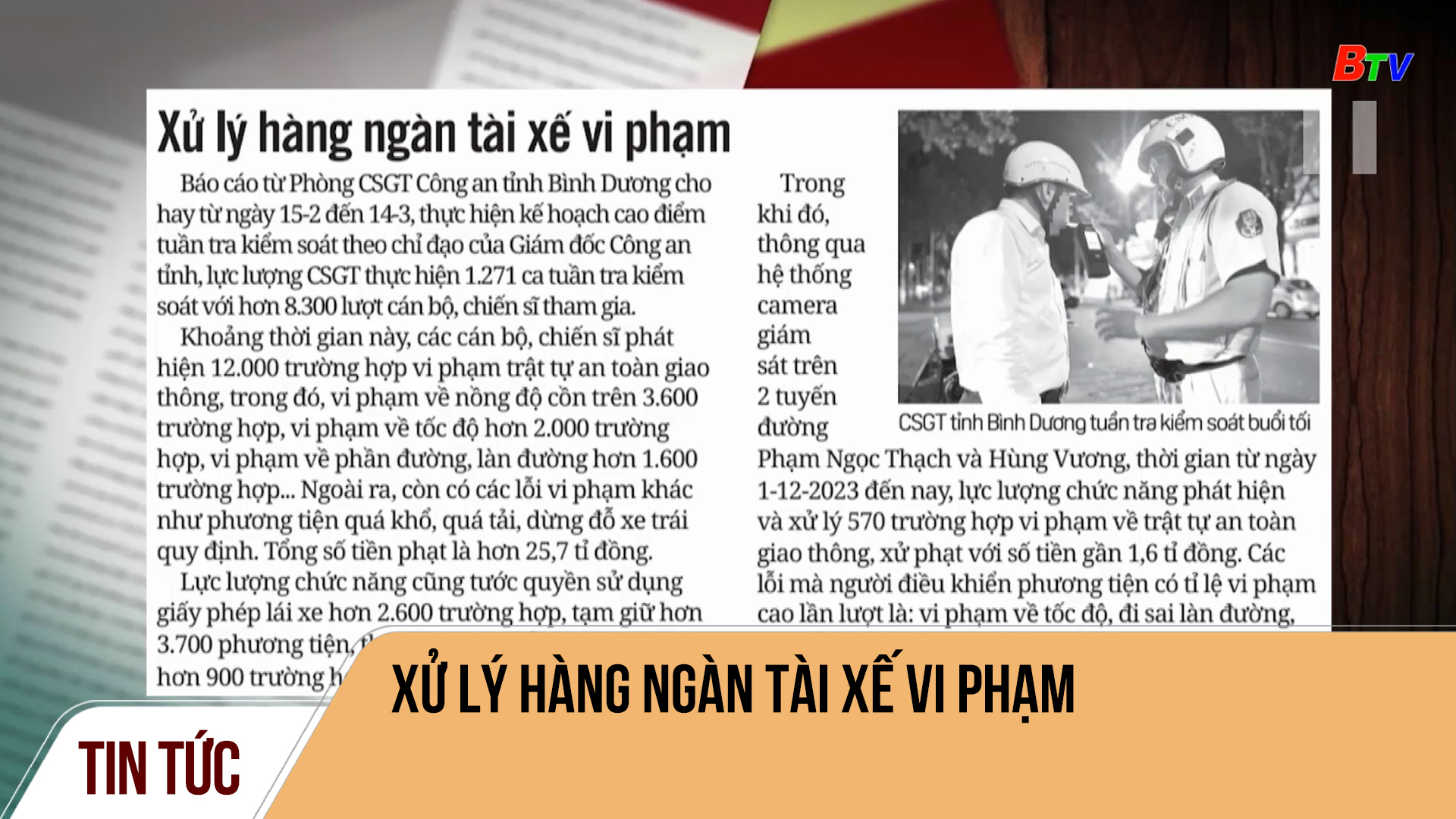 Xử lý hàng ngàn tài xế vi phạm