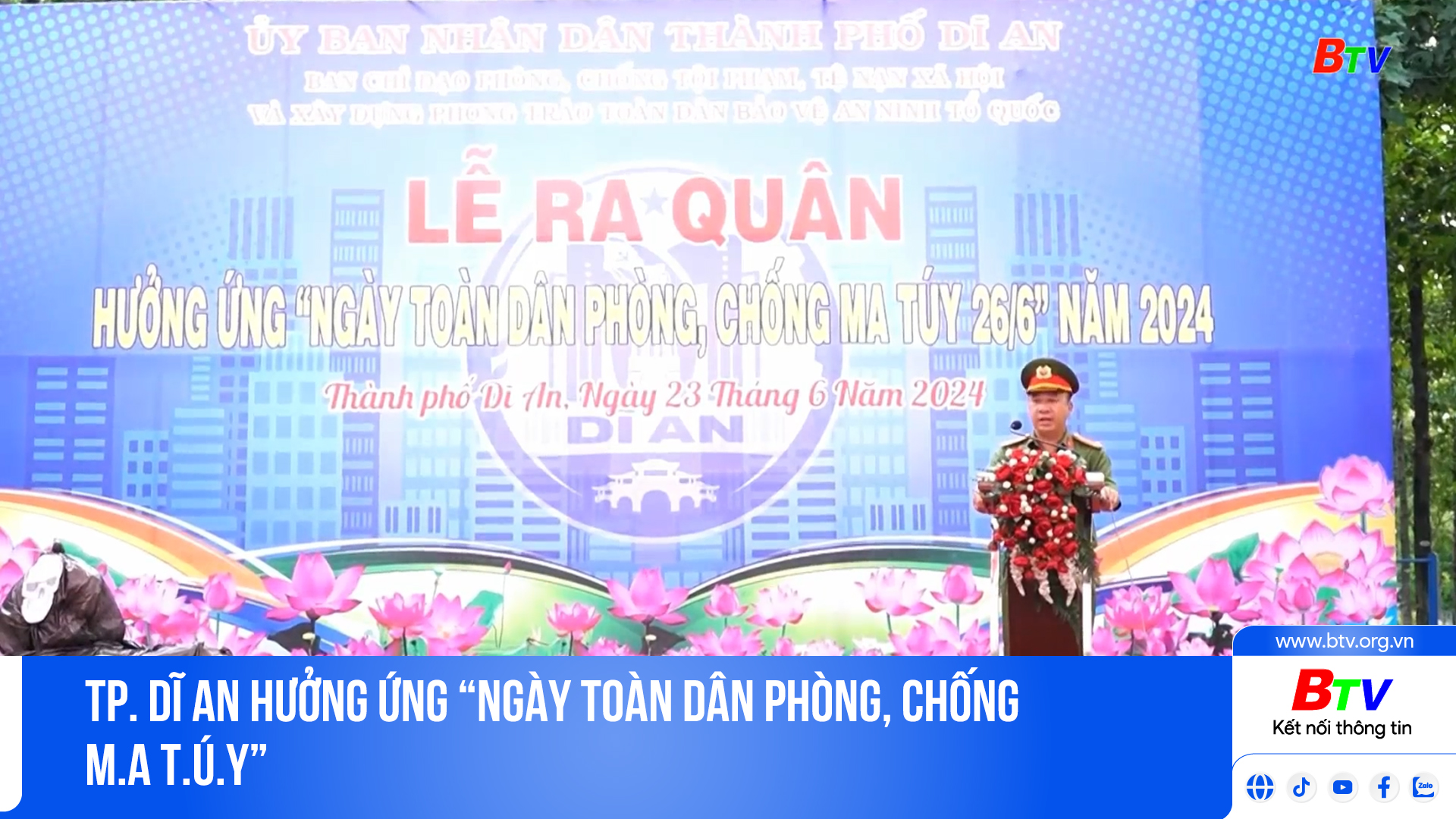 TP. Dĩ An hưởng ứng “Ngày toàn dân phòng, chống m.a t.ú.y”