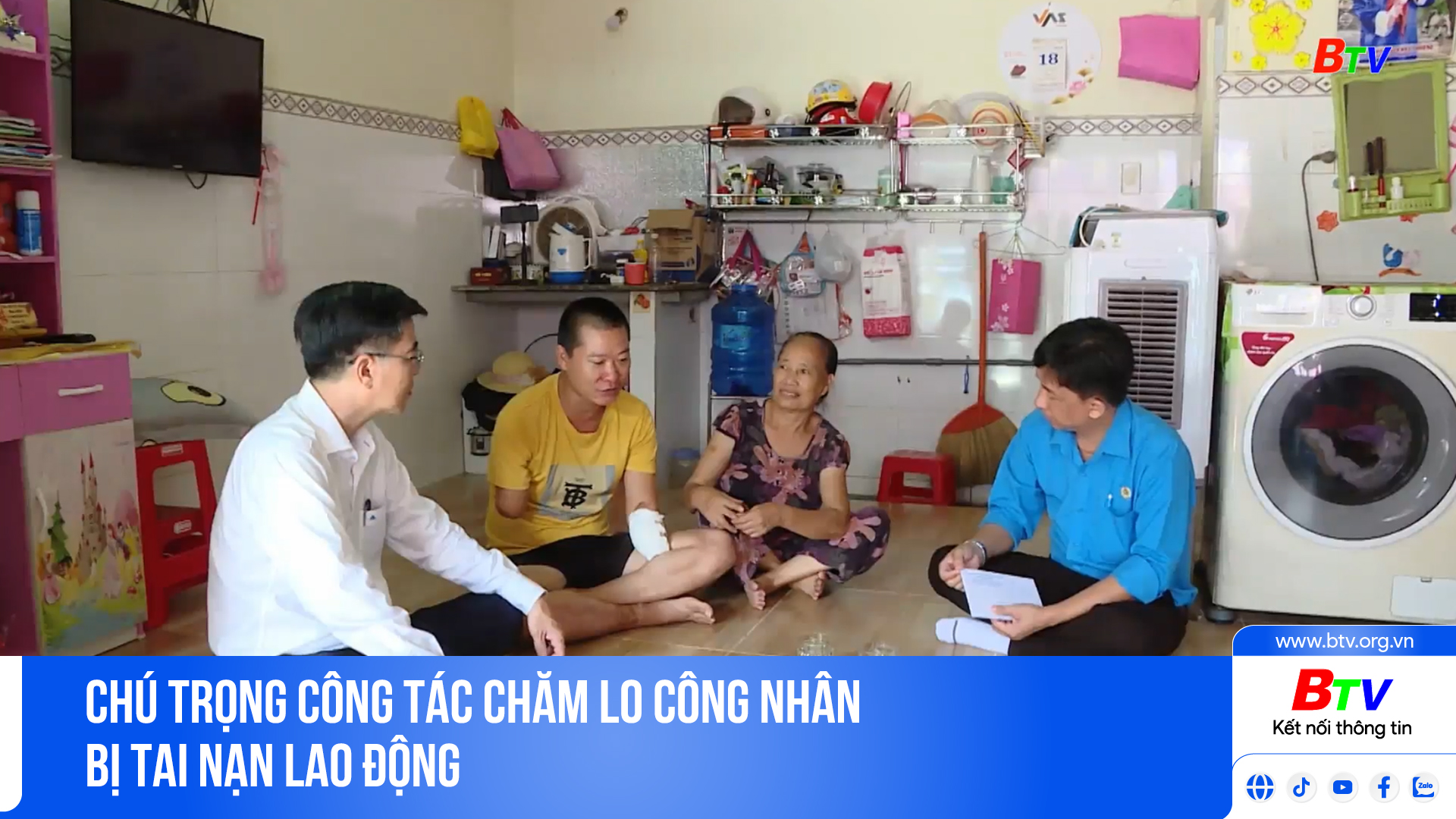 Chú trọng công tác chăm lo công nhân bị tai nạn lao động