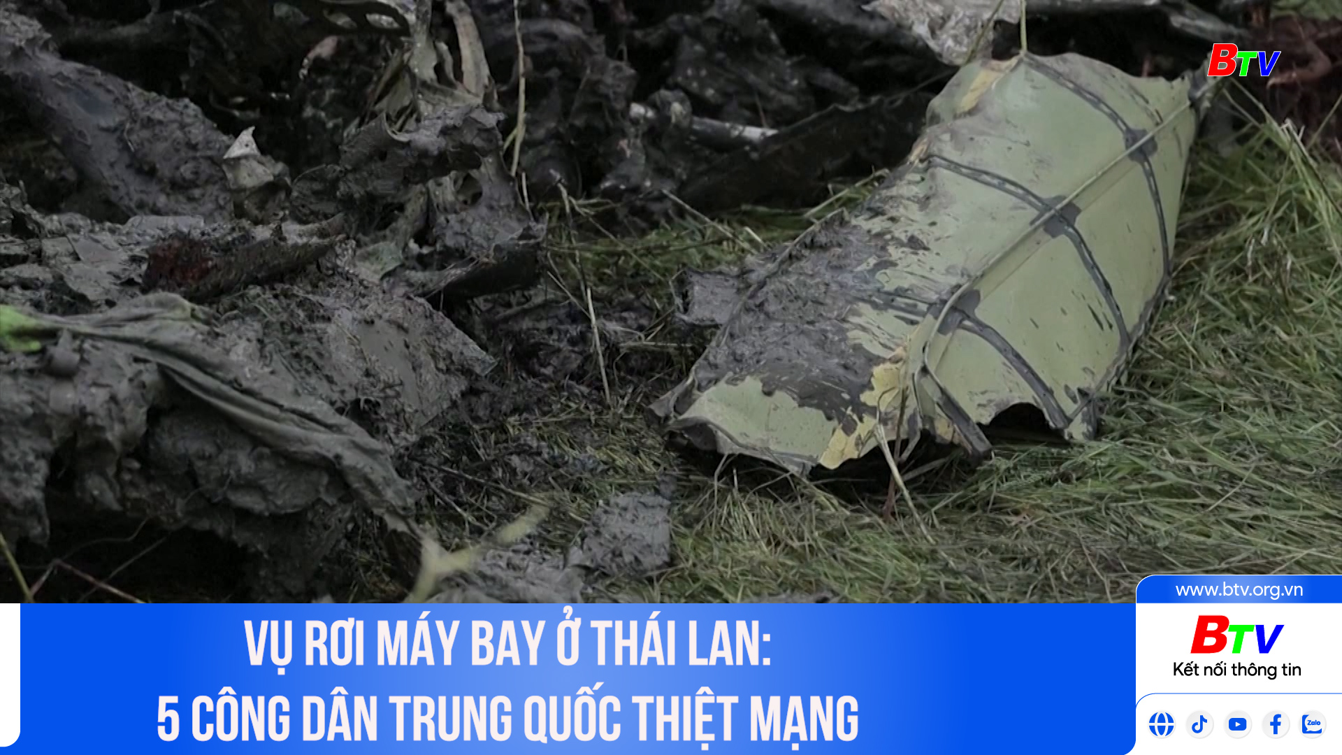 Vụ rơi máy bay ở Thái Lan: 5 công dân Trung Quốc thiệt mạng