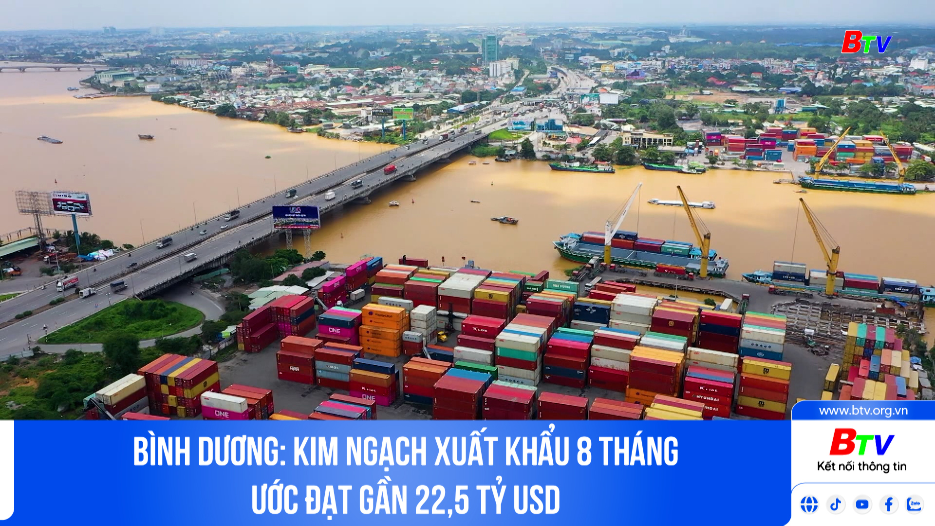 Bình Dương: kim ngạch xuất khẩu 8 tháng ước đạt gần 22,5 tỷ USD