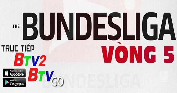 Lịch trực tiếp vòng 5 Giải Bundesliga 2020 - 2021 trên kênh BTV2 và ứng dụng BTVGo