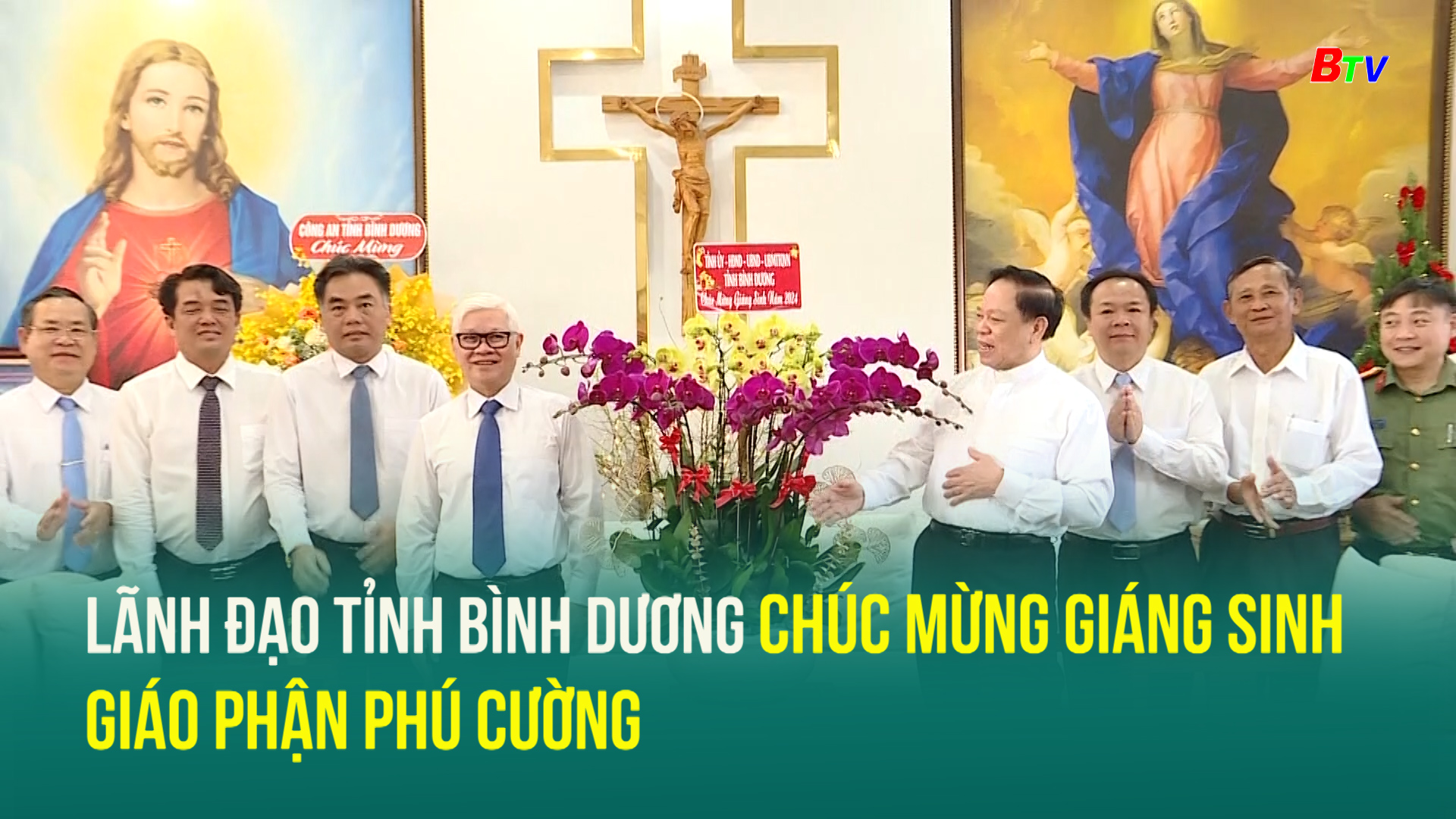 Lãnh đạo tỉnh Bình Dương chúc mừng Giáng sinh Giáo phận Phú Cường