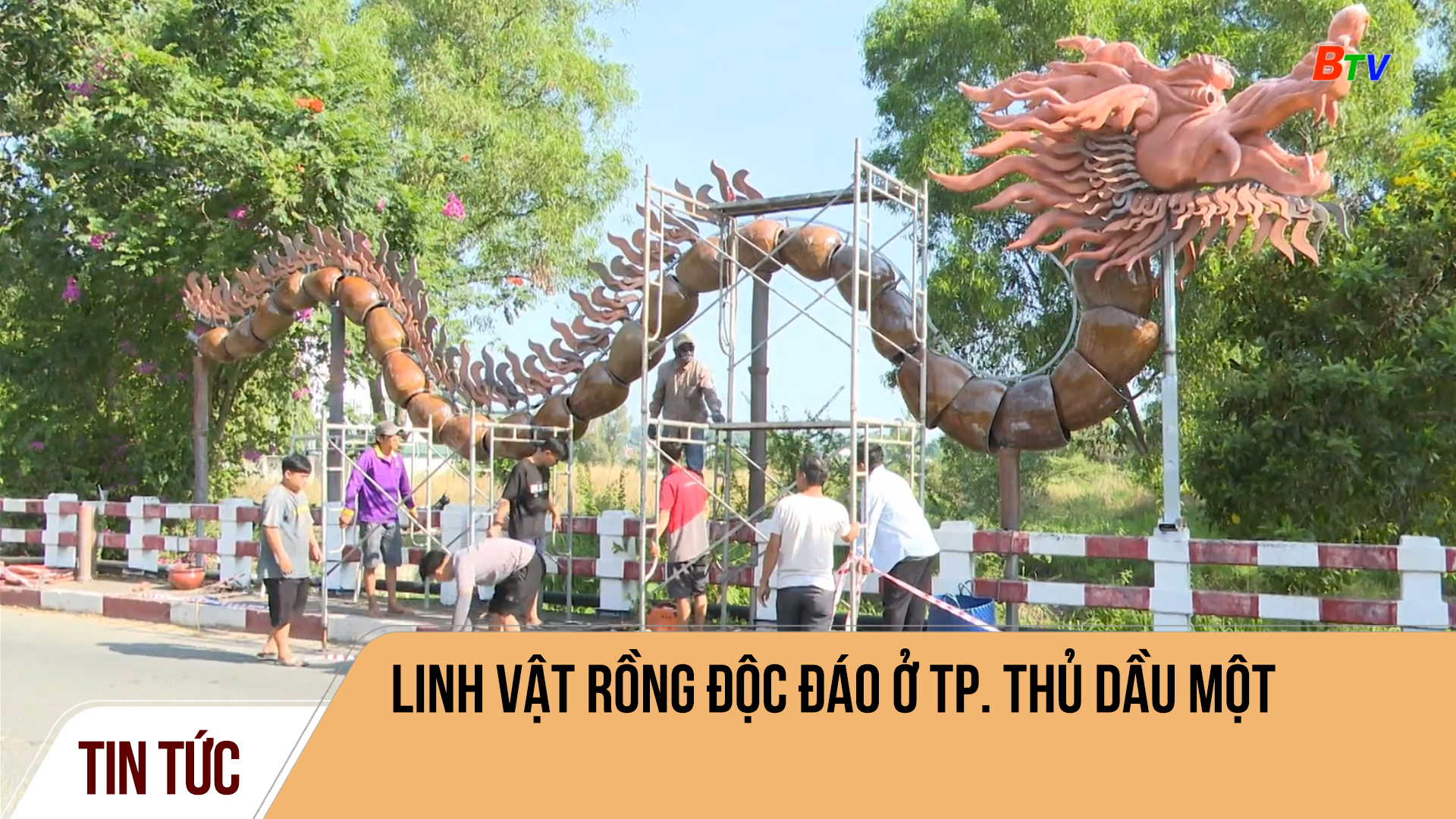 Linh vật Rồng độc đáo ở thành phố Thủ Dầu Một