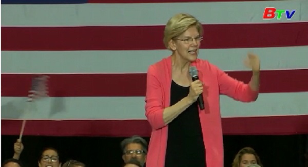 Ứng cử viên Tổng thống Mỹ Elizabeth Warren cảnh báo về nguy cơ 'sụp đổ kinh tế'