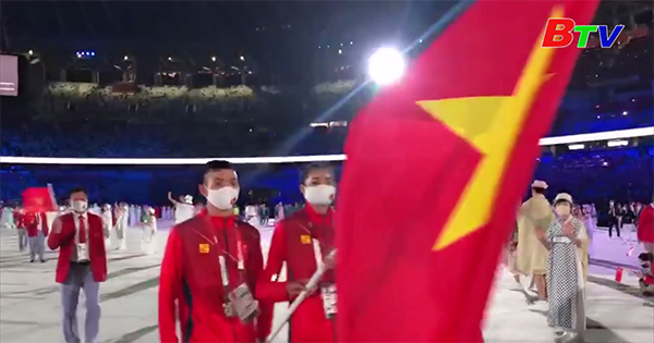 Đoàn thể thao Việt Nam dự khai mạc Olympic Tokyo 2020