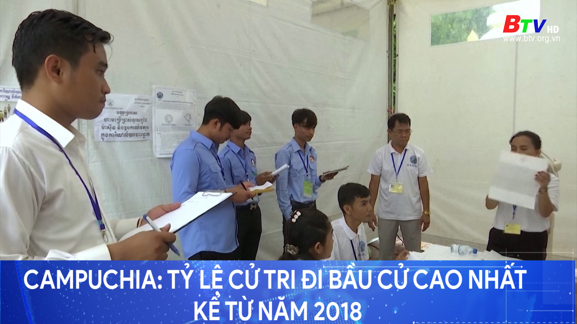 Campuchia - tỷ lệ cử tri đi bầu cử cao nhất kể từ năm 2018	
