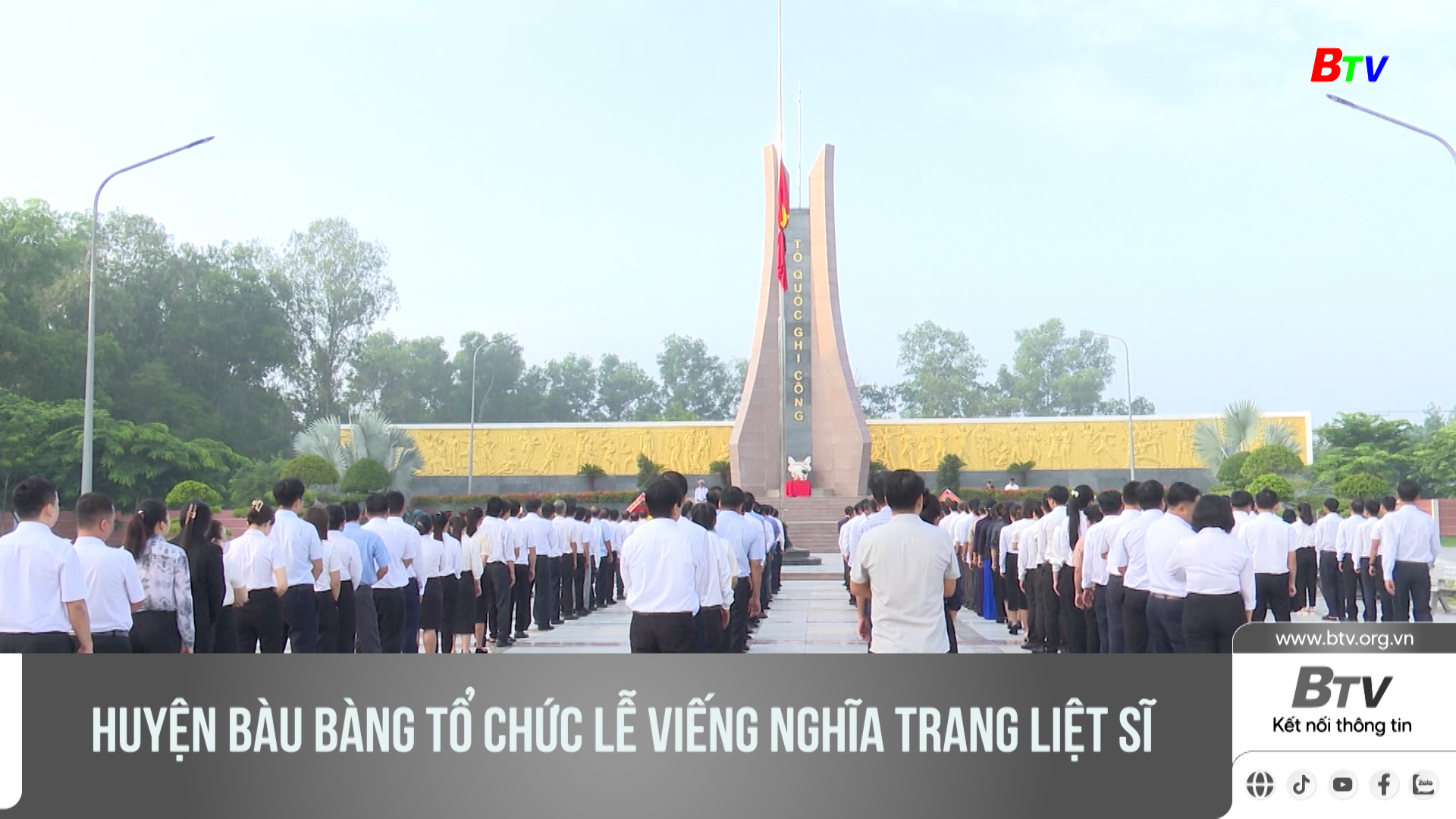 Huyện Bàu Bàng tổ chức lễ viếng nghĩa trang liệt sĩ
