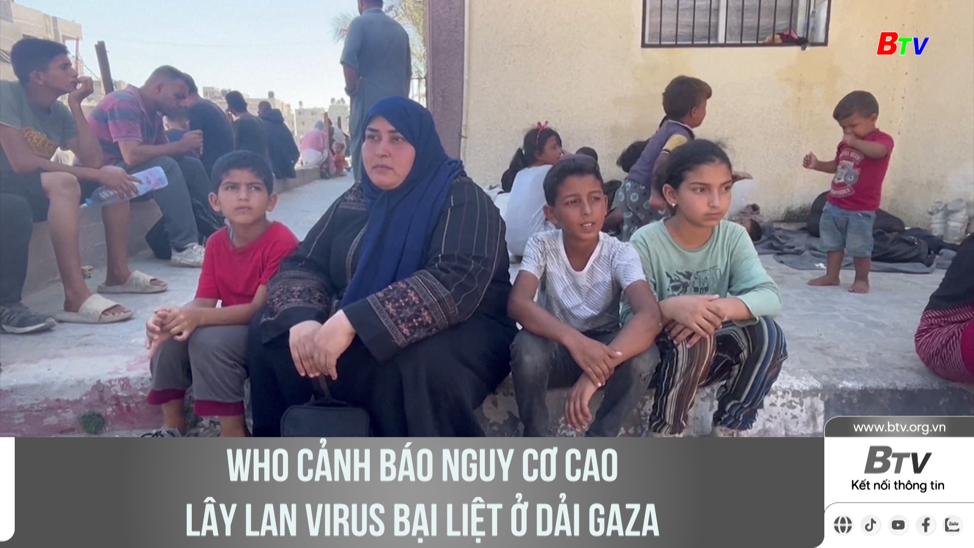 WHO cảnh báo nguy cơ cao lây lan virus bại liệt ở dải Gaza