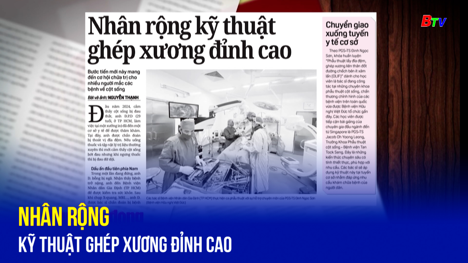 Nhân rộng kỹ thuật ghép xương đỉnh cao