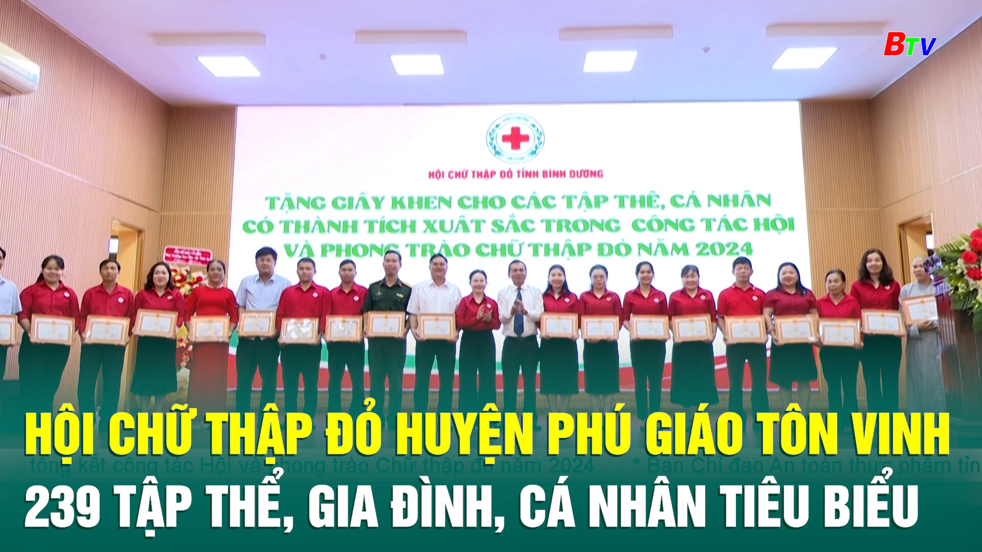 Hội chữ thập đỏ huyện phú giáo tôn vinh 239 tập thể, gia đình, cá nhân tiêu biểu