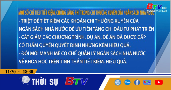 Một số chỉ tiêu tiết kiệm, chống lãng phí trong chi tiêu thường xuyên của ngân sách nhà nước