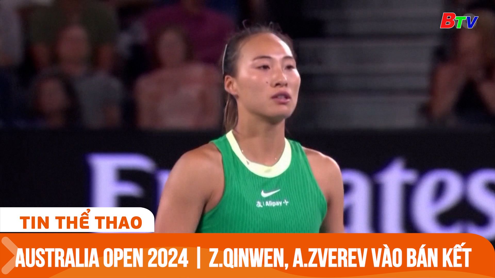 Australia Open 2024 | Zheng Qinwen, Zverev vào bán kết | Tin Thể thao 24h	