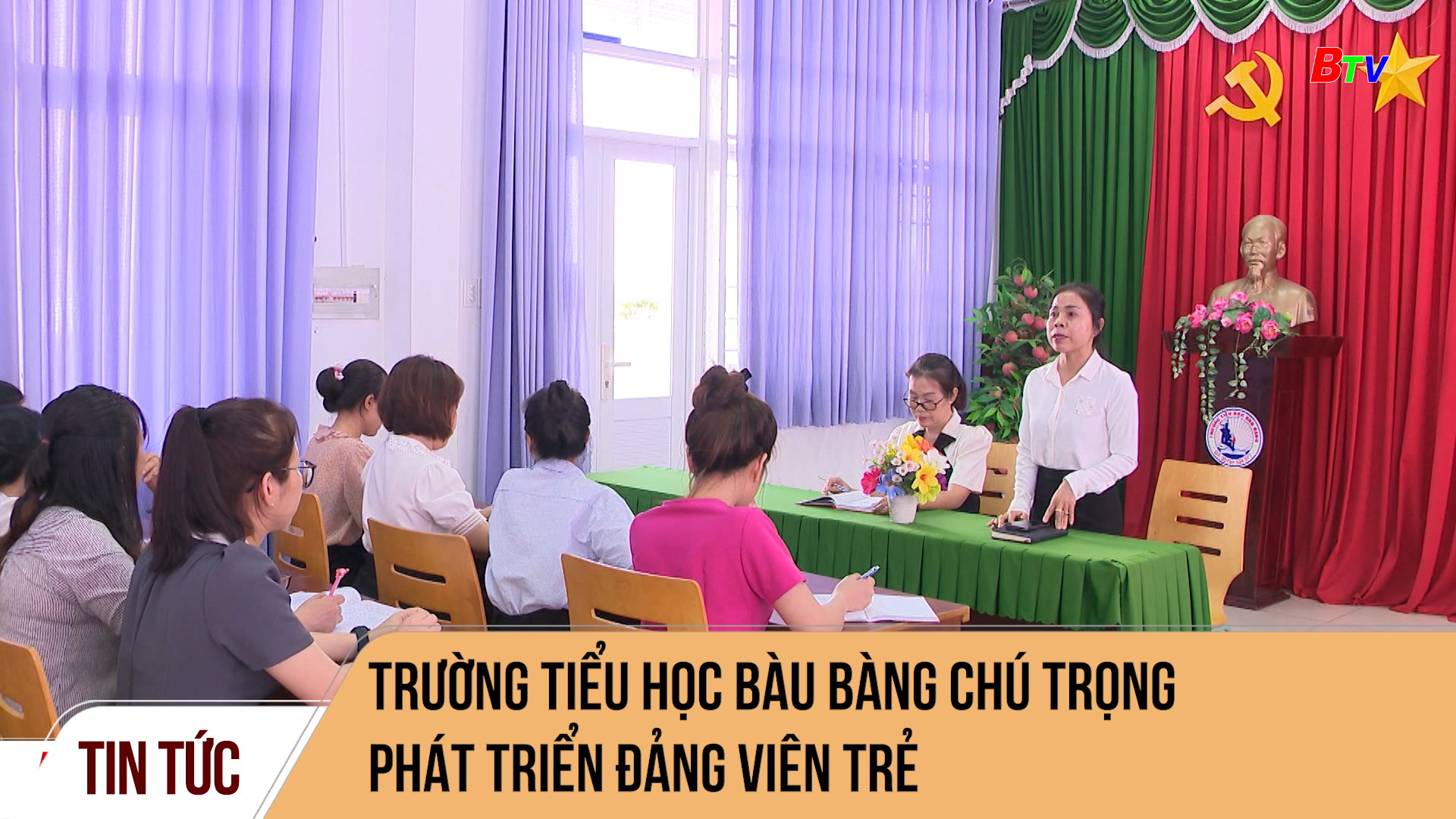 Trường tiểu học Bàu Bàng chú trọng phát triển đảng viên trẻ