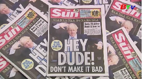 Báo chí Anh thận trọng về tương lai của tân Thủ tướng Johnson