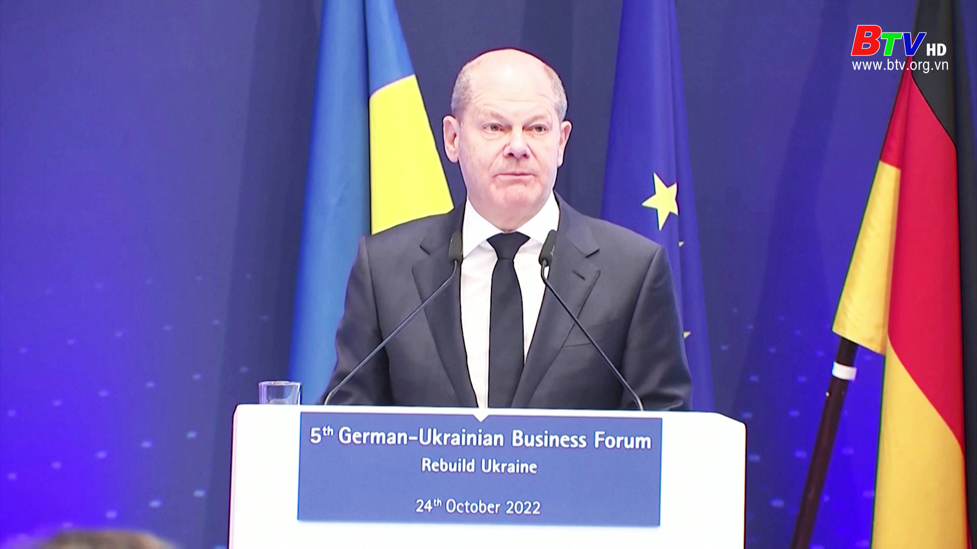 Thủ tướng Đức kêu gọi tái thiết Ucraina 