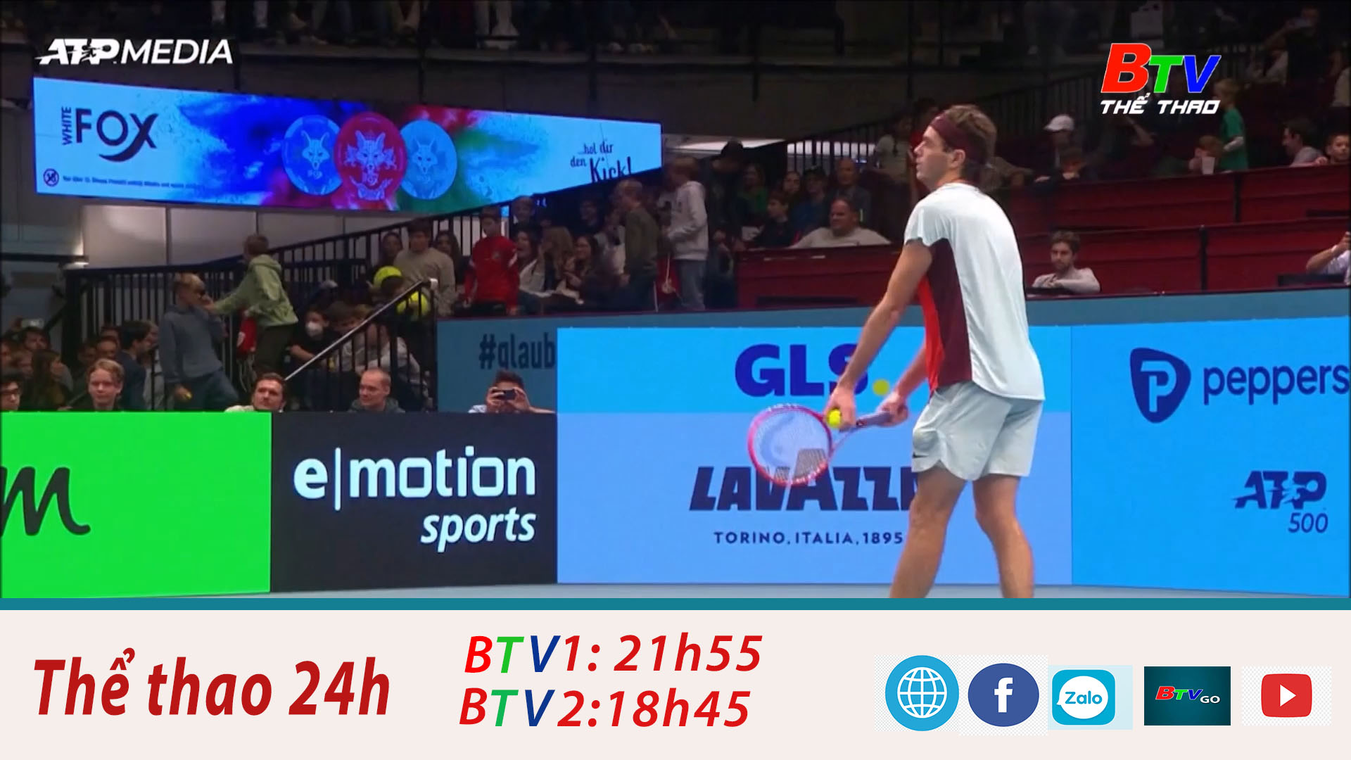 Taylor Fritz – Andrey Rublev vào vòng 2 Giải quần vợt Erste Bank mở rộng