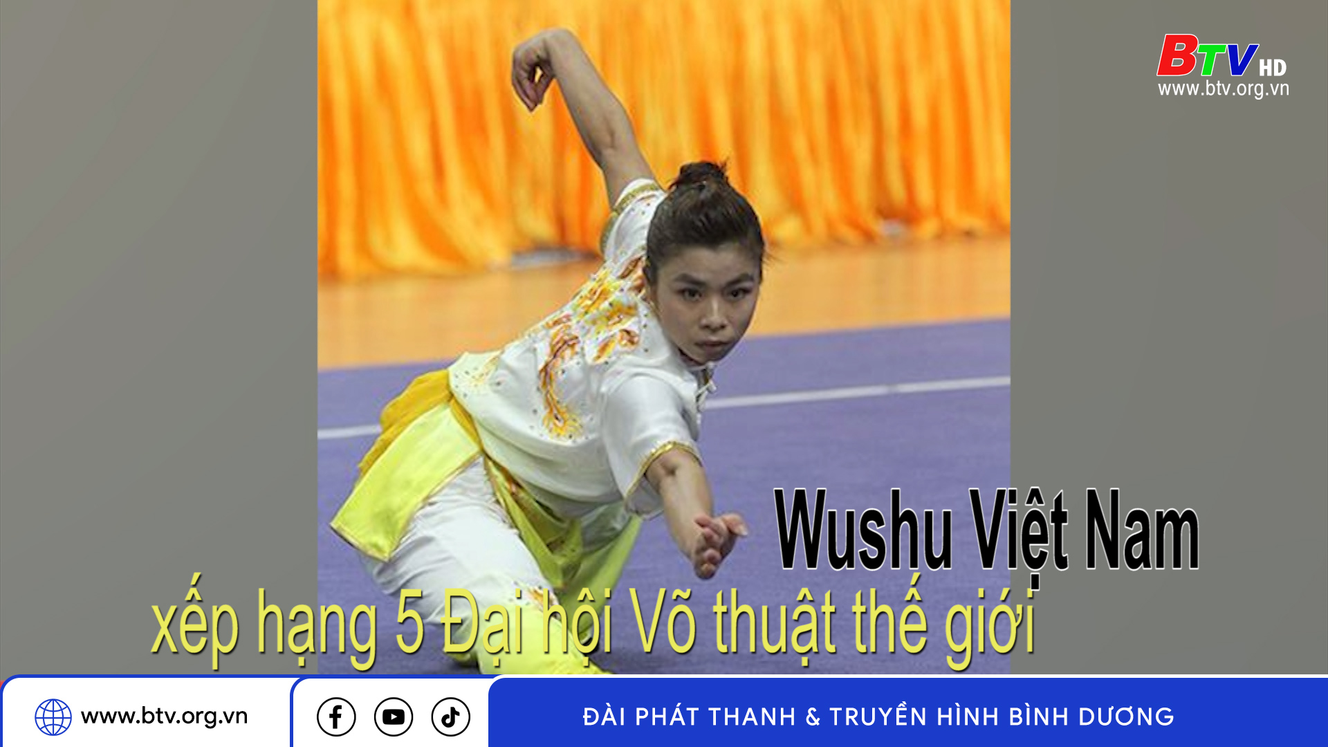 Wushu Việt Nam xếp hạng 5 Đại hội Võ thuật thế giới