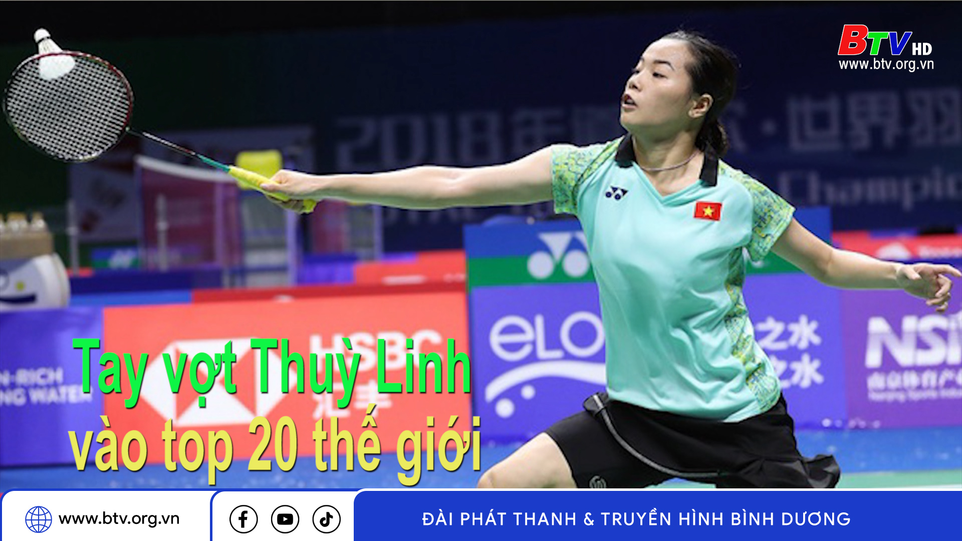 Tay vợt Thuỳ Linh vào top 20 thế giới
