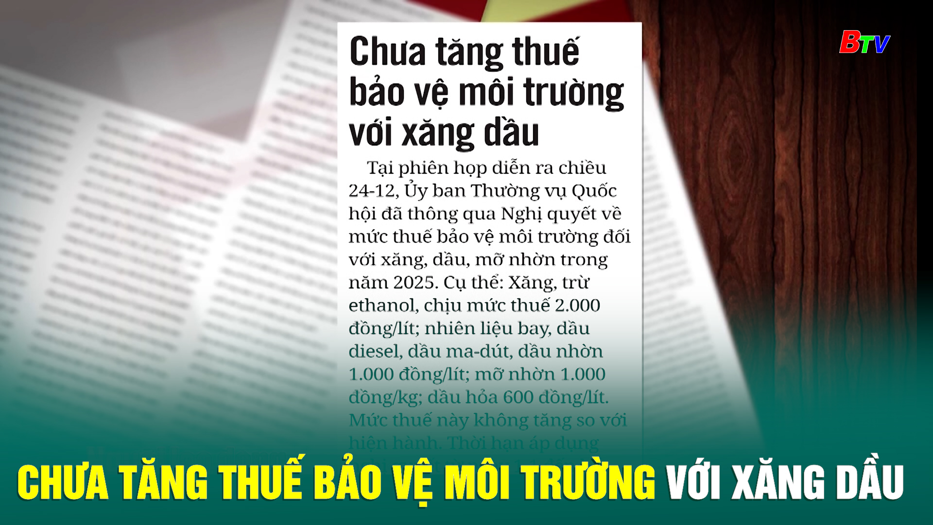 Chưa tăng thuế bảo vệ môi trường với xăng dầu