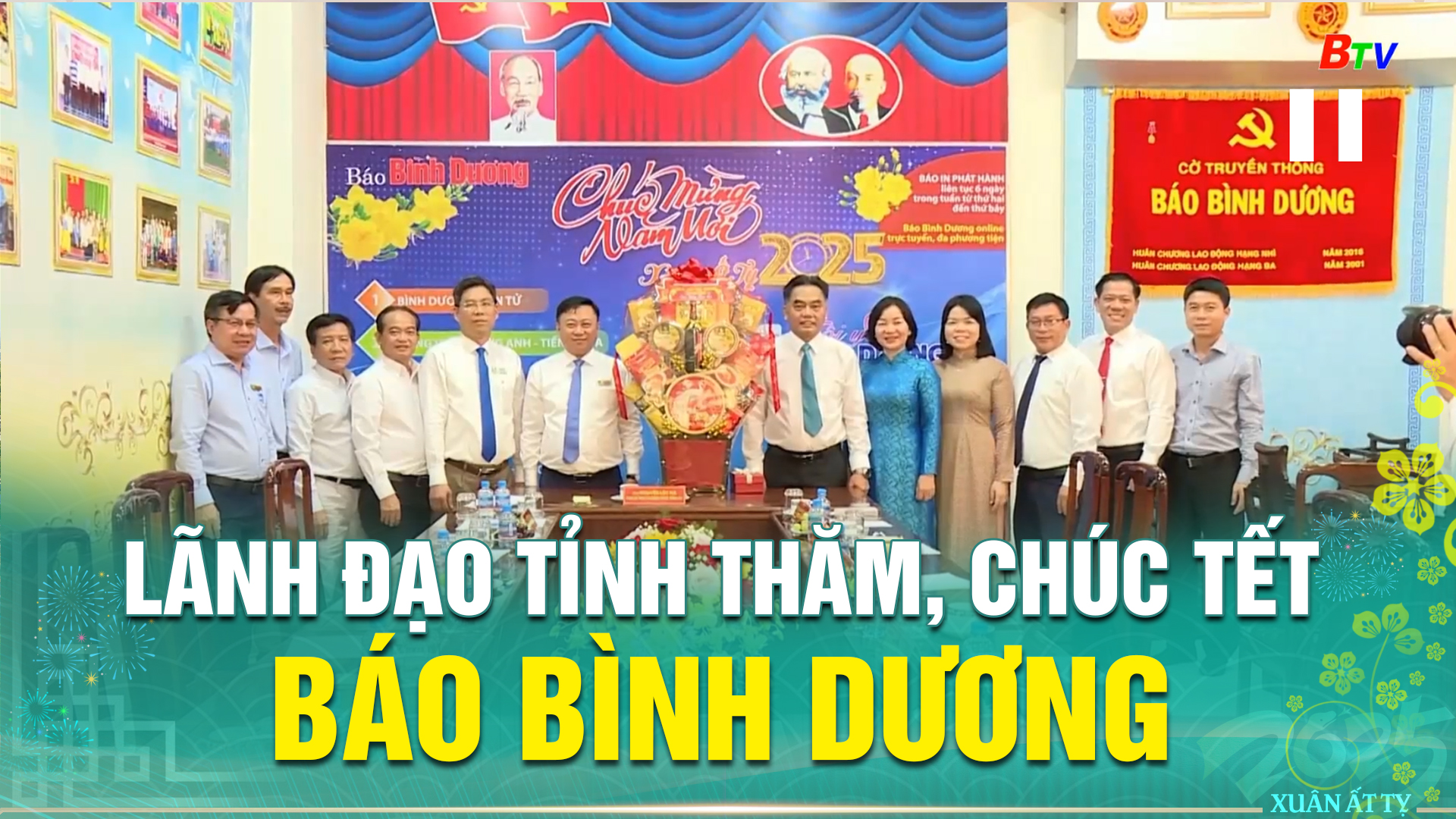 Lãnh đạo Tỉnh thăm, chúc Tết Báo Bình Dương