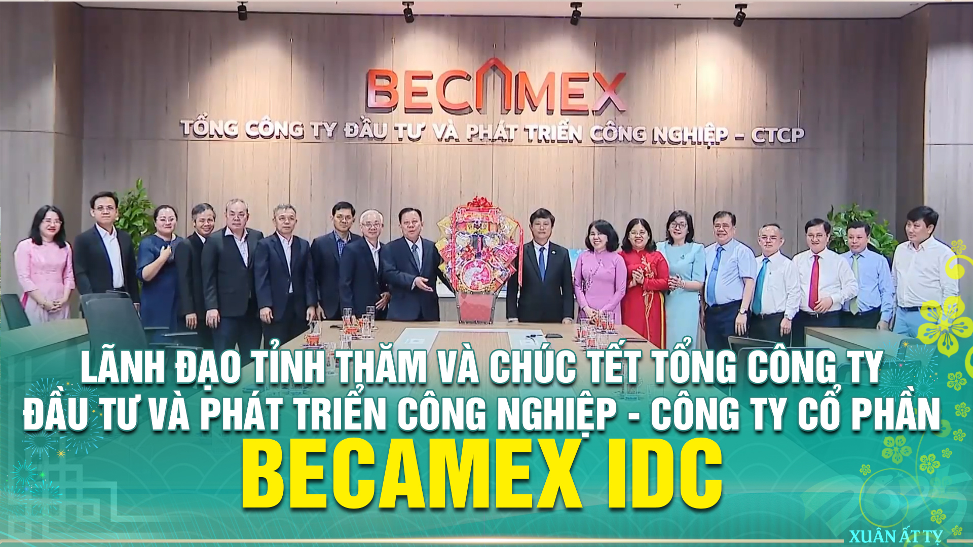 Lãnh đạo Tỉnh thăm và chúc Tết Tổng Công ty Đầu tư và Phát triển Công nghiệp - Công ty cổ phần Becamex IDC