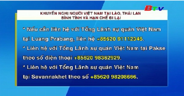 Khuyến nghị người Việt Nam tại Lào và Thái Lan bình tĩnh, hạn chế đi lại