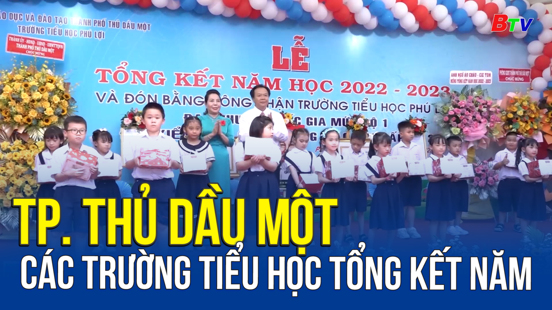 Tp. Thủ Dầu Một - Các trường Tiểu học tổng kết năm học 2022-2023